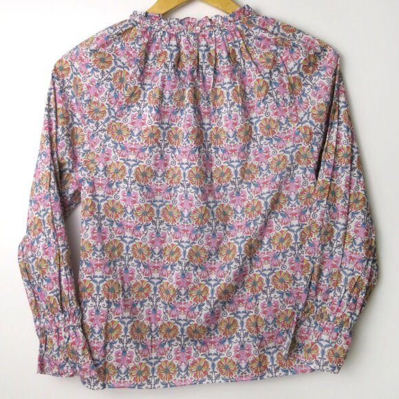 J.Crew x Liberty Honeysuckle Floral Print Blouse Size XXS - Picture 7 of 11